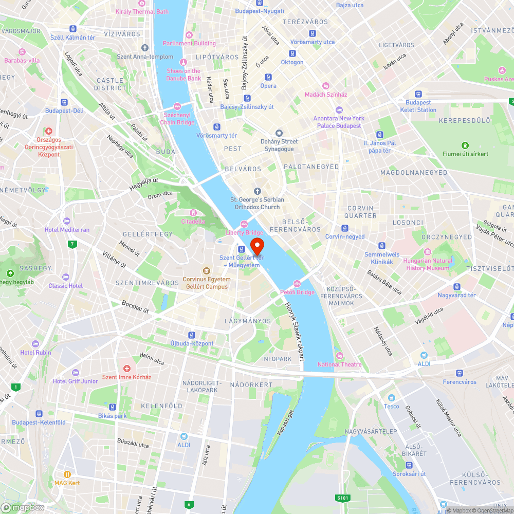 Feltorlódott uszadék a Dunán a BME-nél bejelentés helye