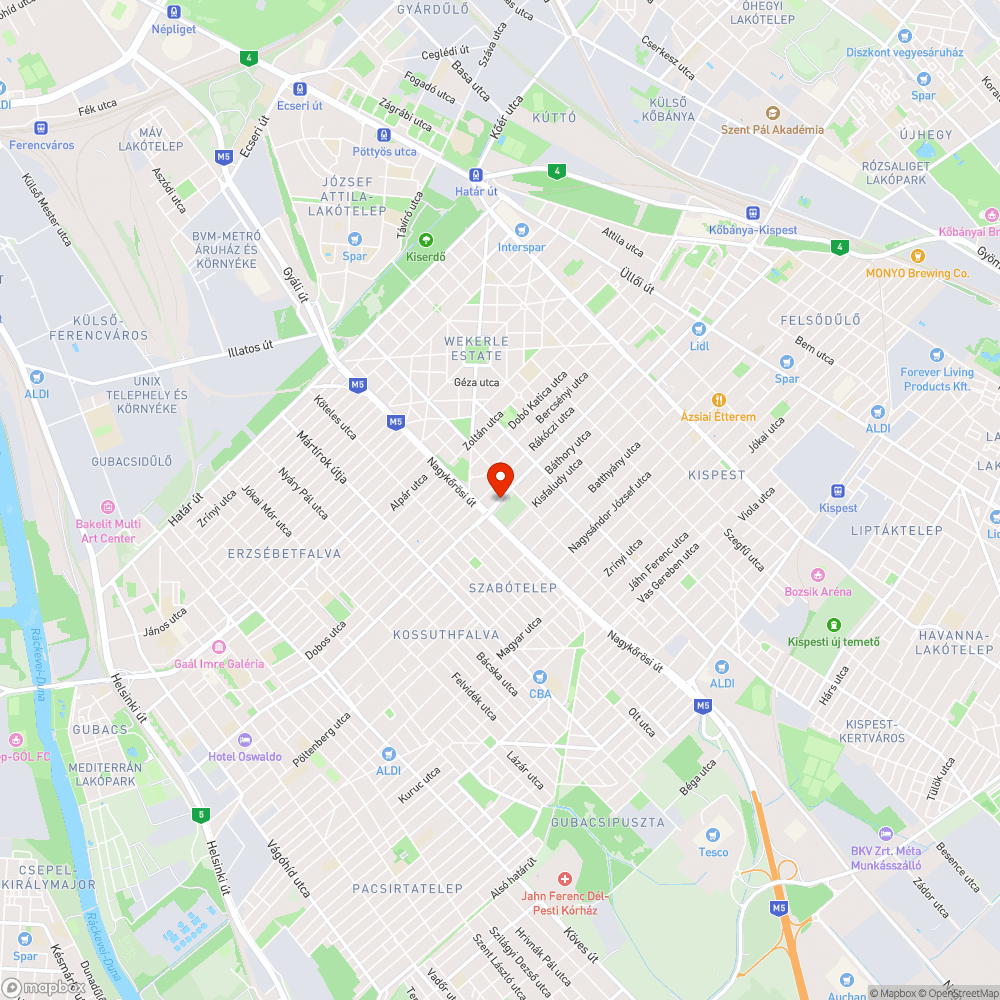 Eldugult Kanálisok - Hunyadi utca bejelentés helye