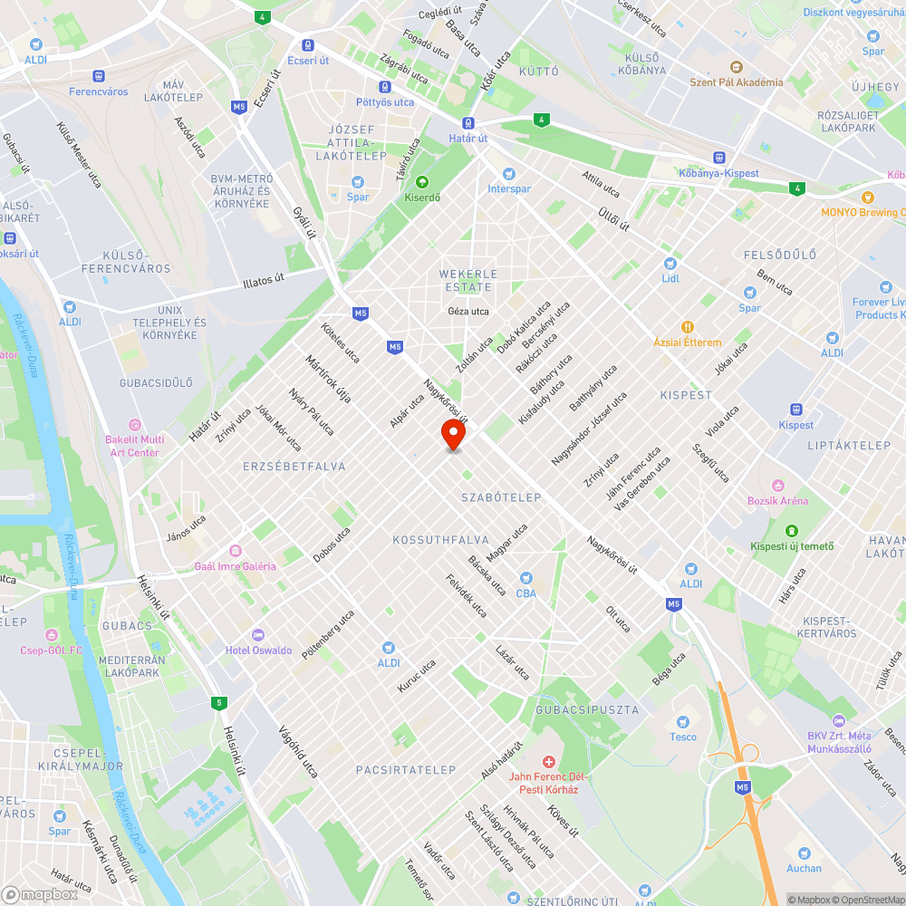 Kátyú - Nagysándor J. utca - Fás utca bejelentés helye