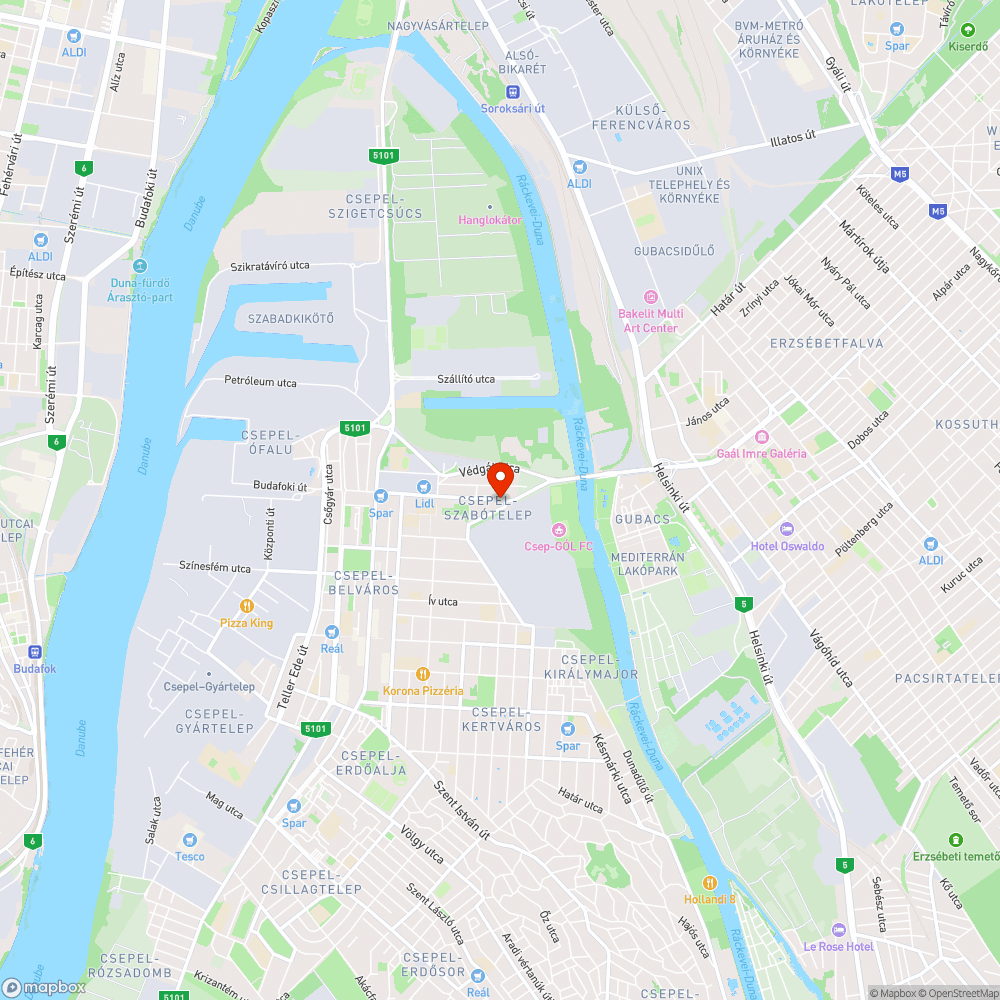 Takarításra Váró Kerékpárút bejelentés helye