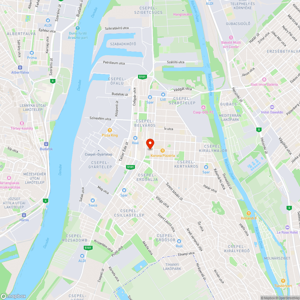 Eldugult Kanális bejelentés helye