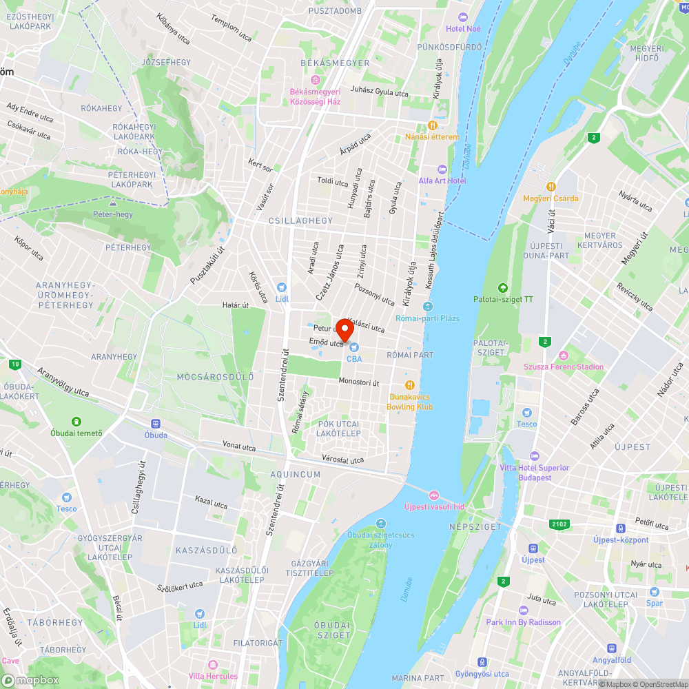 Parlagon hagyott telek Rómaifürdő szívében. bejelentés helye