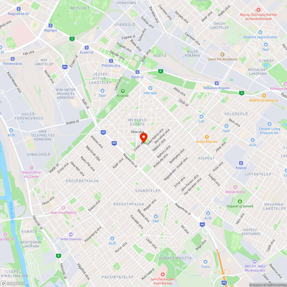 Pislákoló Lámpa bejelentés helye