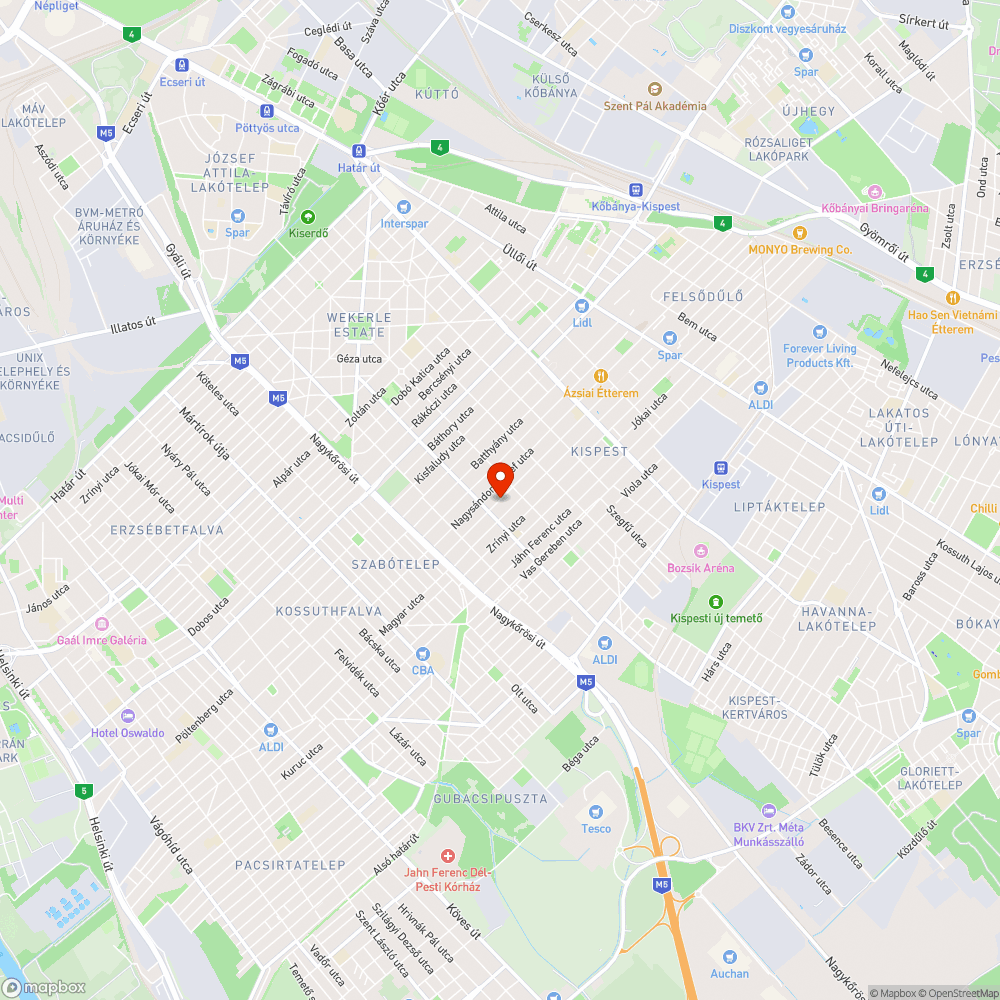 Árpád utcai gallyazás bejelentés helye