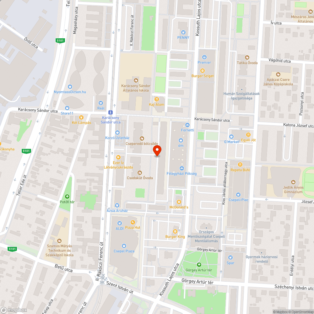 Darabonként eltűnt fekvőrendőr bejelentés helye