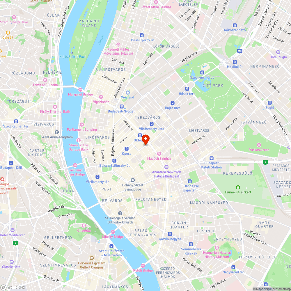 növényládák a Zene Akadémia előtt bejelentés helye