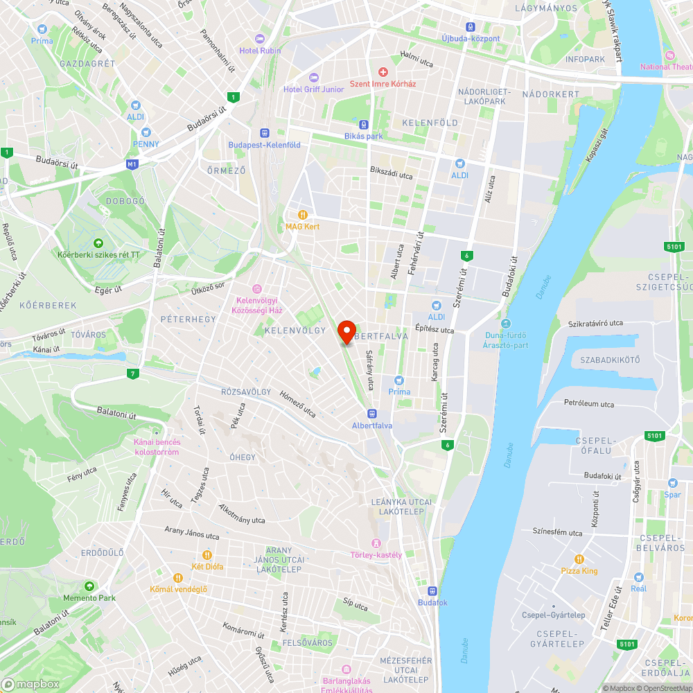 Takarítatlan aluljáró bejelentés helye