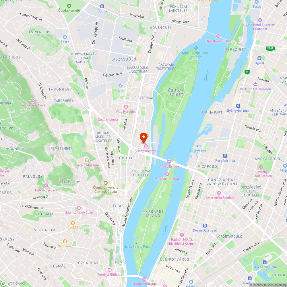 Kátyútenger Óbuda főterén bejelentés helye