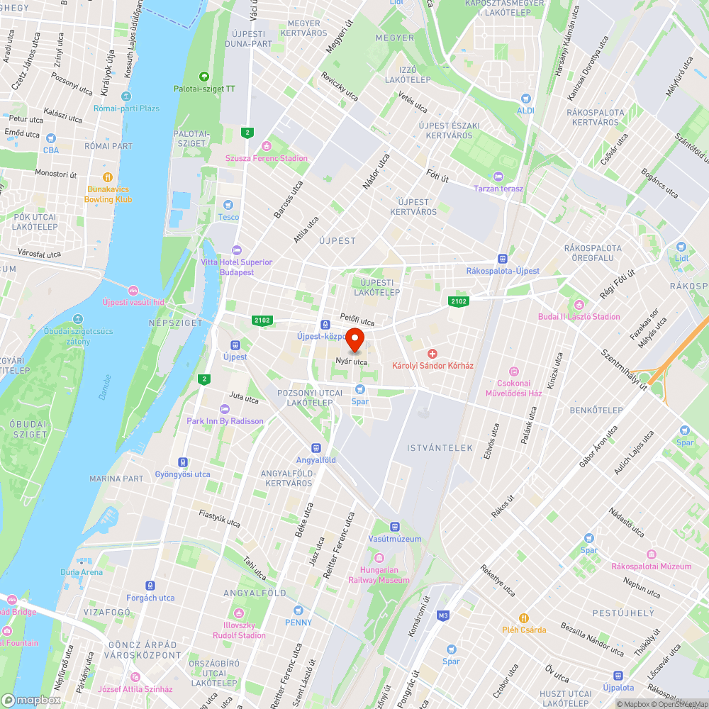 Parkoló autók okozta útszűkület bejelentés helye