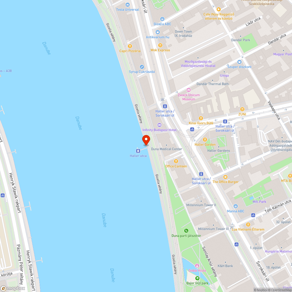 Haller utcai aluljáró bejelentés helye