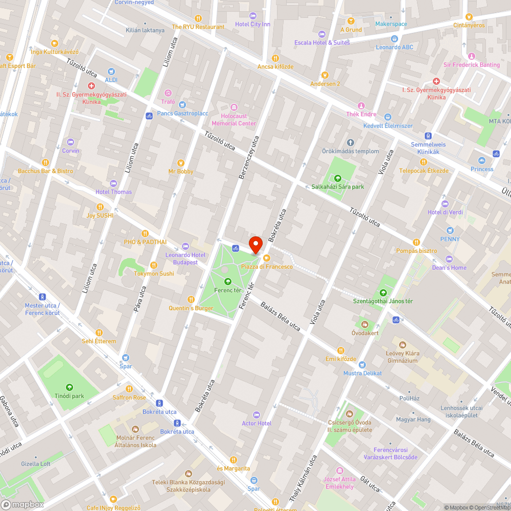 parkolás a Ferenc téren bejelentés helye