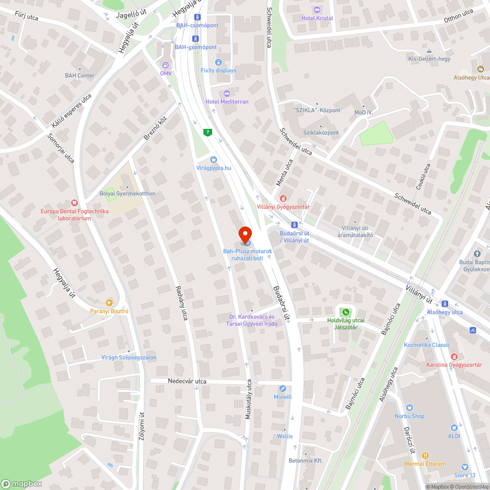 XI. kerület Budaörsi út - Villányi út aluljáró bejelentés helye