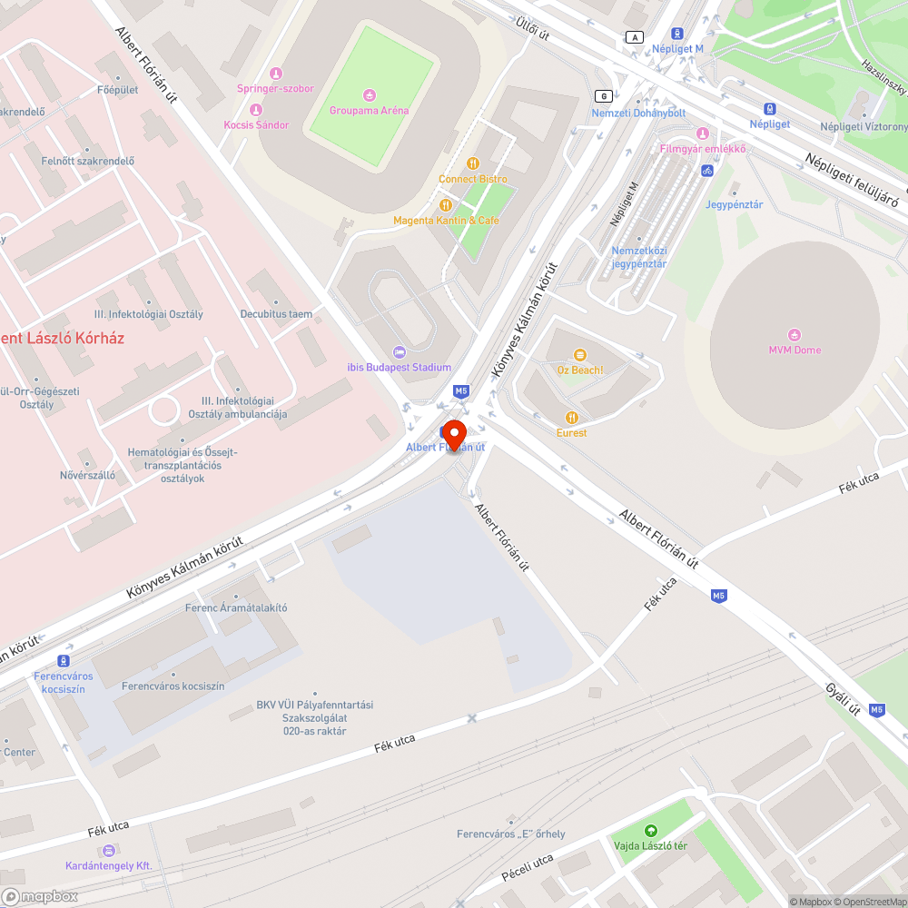 Megrongált/beszakadt aknafedél bejelentés helye