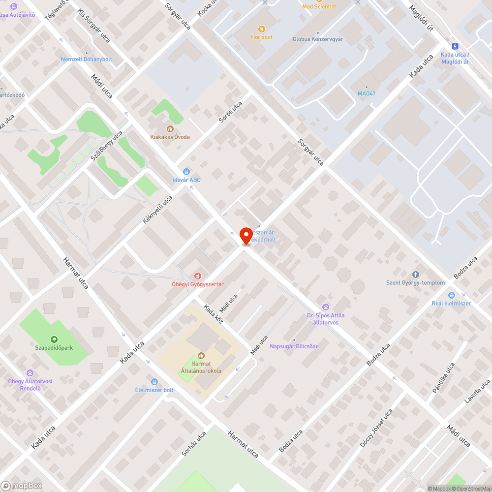 Hiányzó és elmozdult fényterelő bejelentés helye