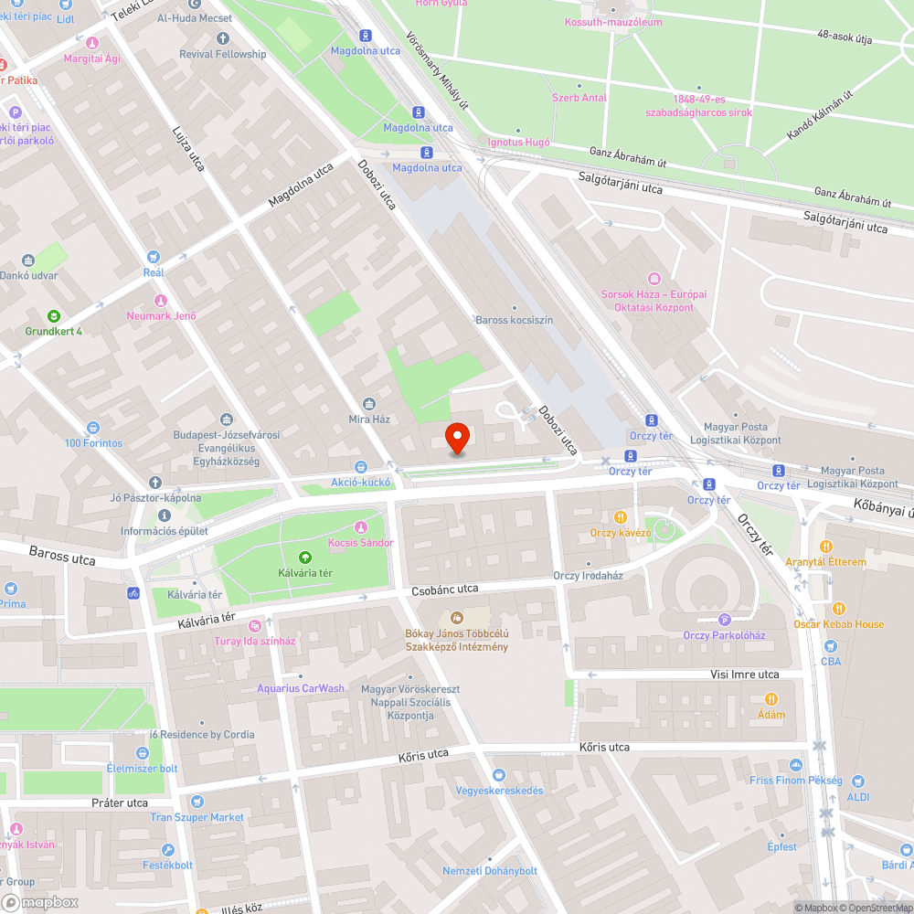 Illegális hulladék az utcán bejelentés helye