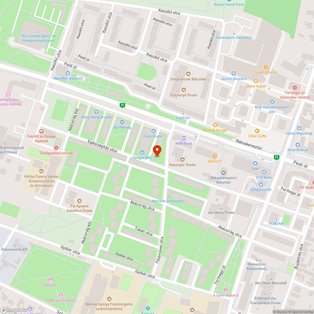 útfelújítást követően ittfelejtett tábla bejelentés helye