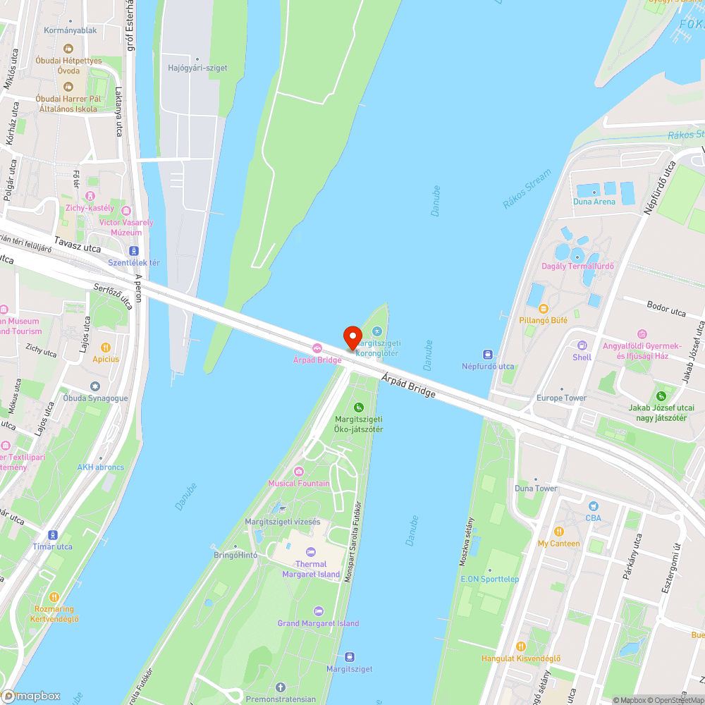 Buktató az Árpád hídon bejelentés helye