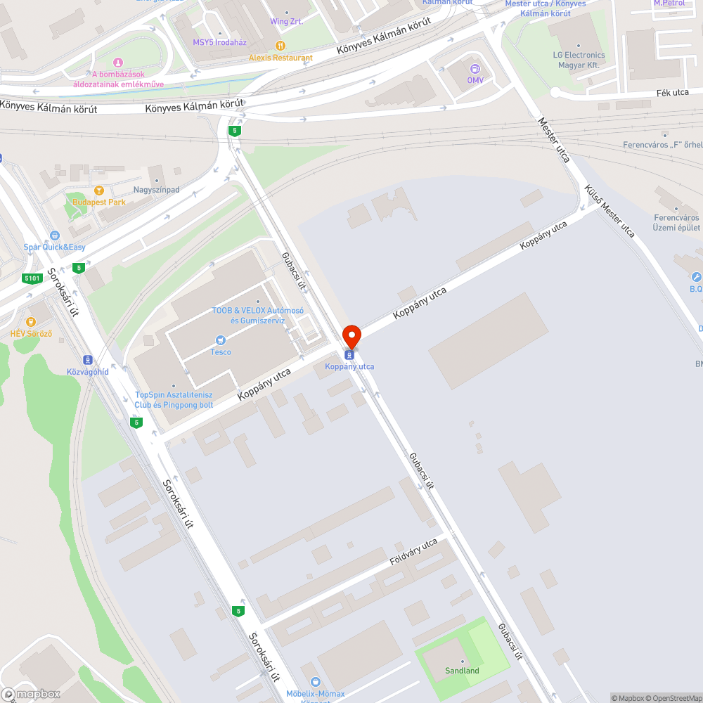 Közlekedési gyakorlatnak nem megfelelő tábla bejelentés helye