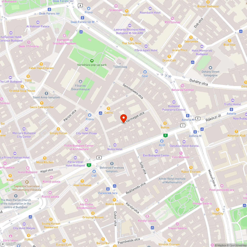 Emberi es allati urulek, ures uzletek a belvaros kozepen bejelentés helye