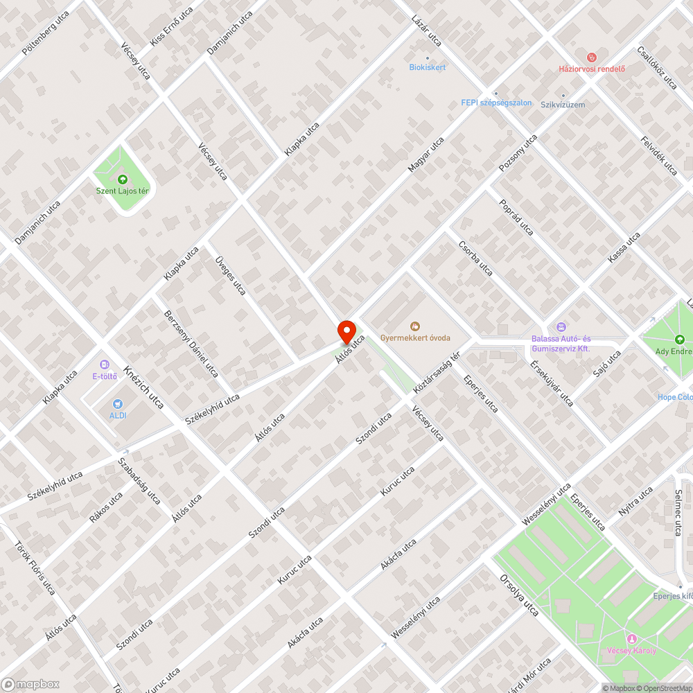 Szemét bejelentés helye