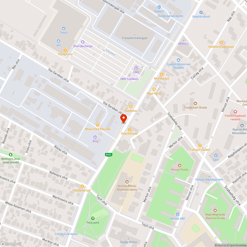 Letört méretes faág bejelentés helye