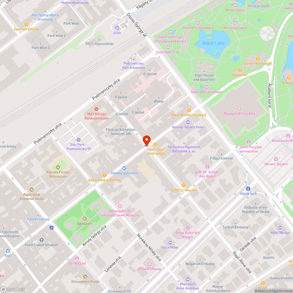 Balesetveszélyes zebra bejelentés helye