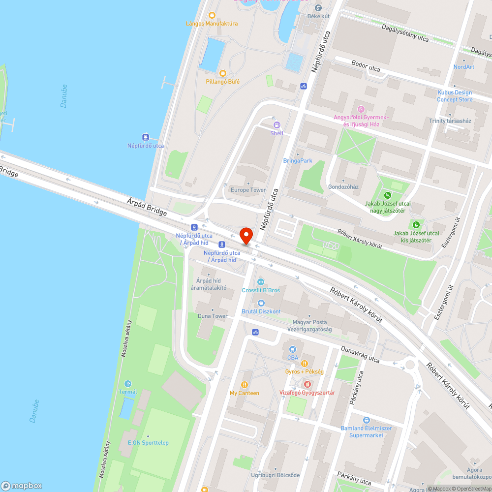 XIII. Népfürdő utca v.mh. lépcső és aluljáró rendszeres takarítása bejelentés helye