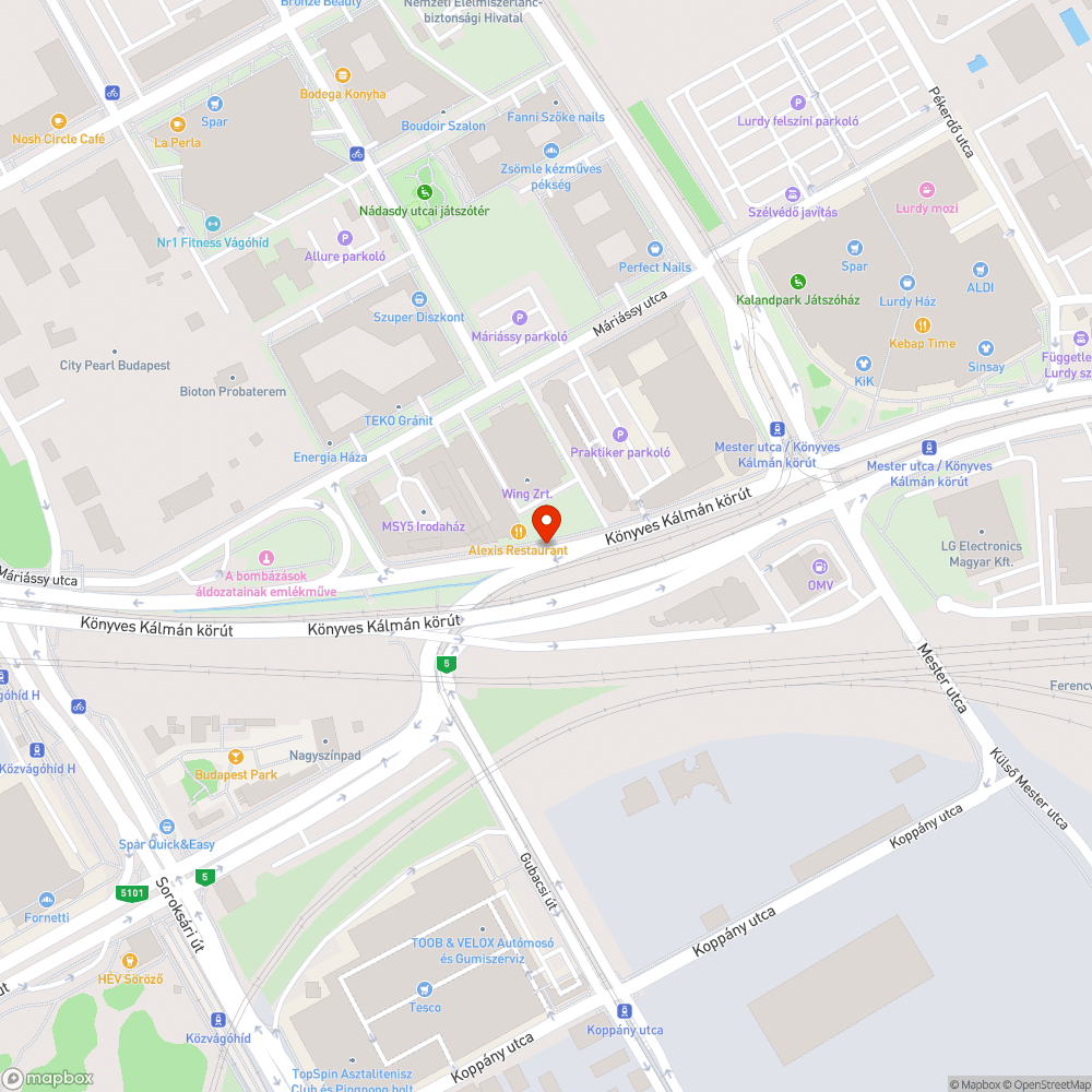 IX. kerület Könyves Kálmán körút, járdára belógó faágak bejelentés helye