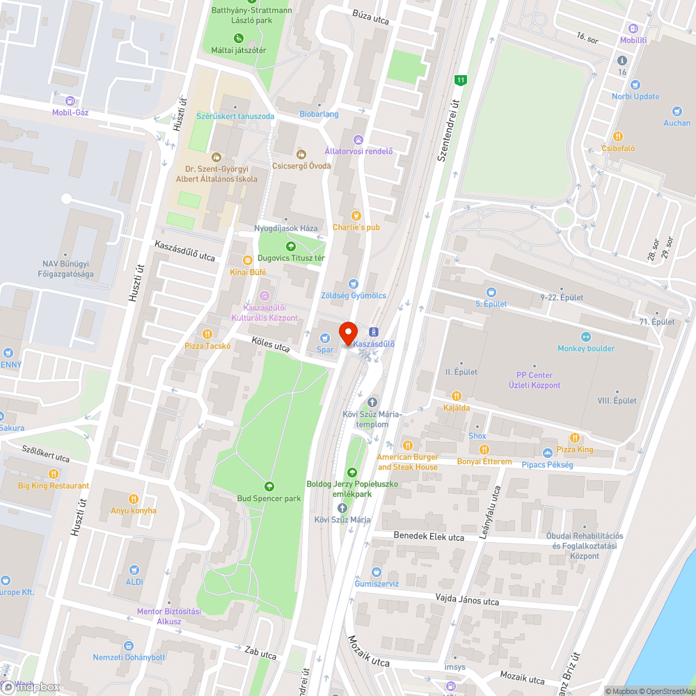 Több kátyú az átjáróban bejelentés helye