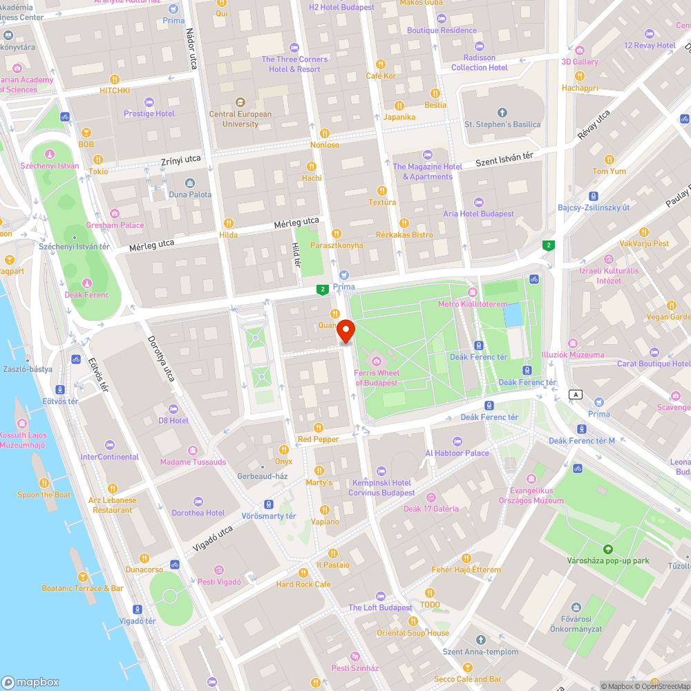 "Kátyú" az Erzsébet téren bejelentés helye