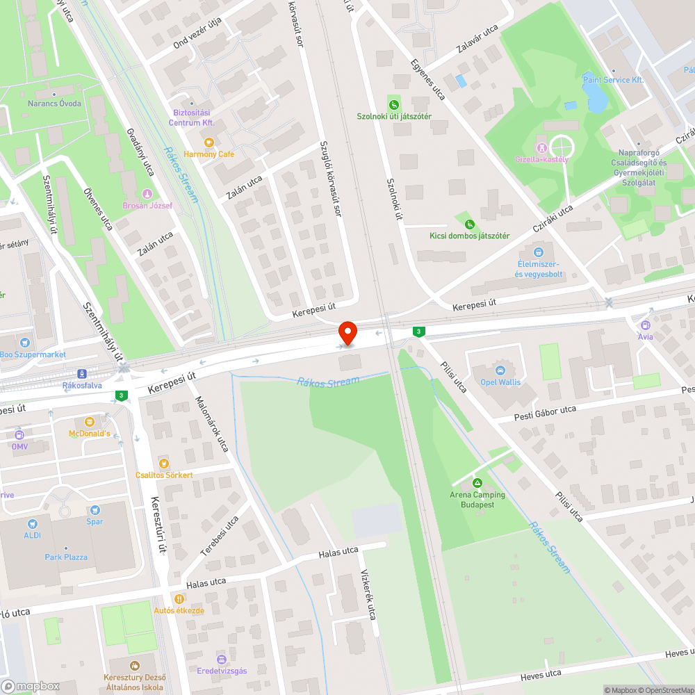 Beszakadó járdafelület a közmű akna mellett, Kerepesi út 81. bejelentés helye