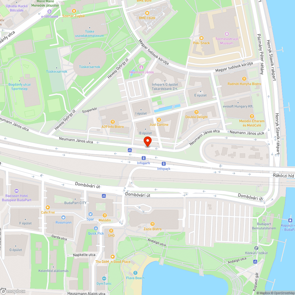 1-és villamos Infopark megállójában nem működik a lift bejelentés helye