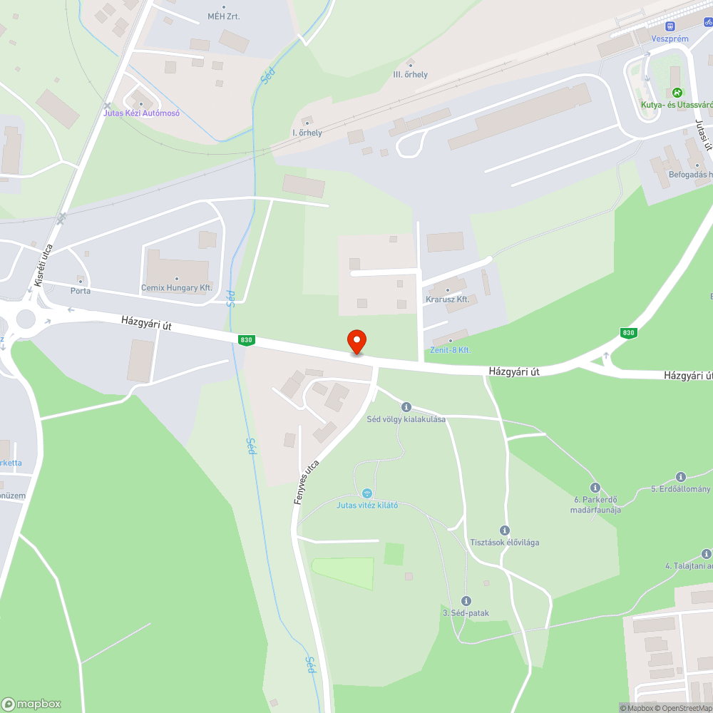 4 eldugult víznyelő akna a Házgyári úton bejelentés helye