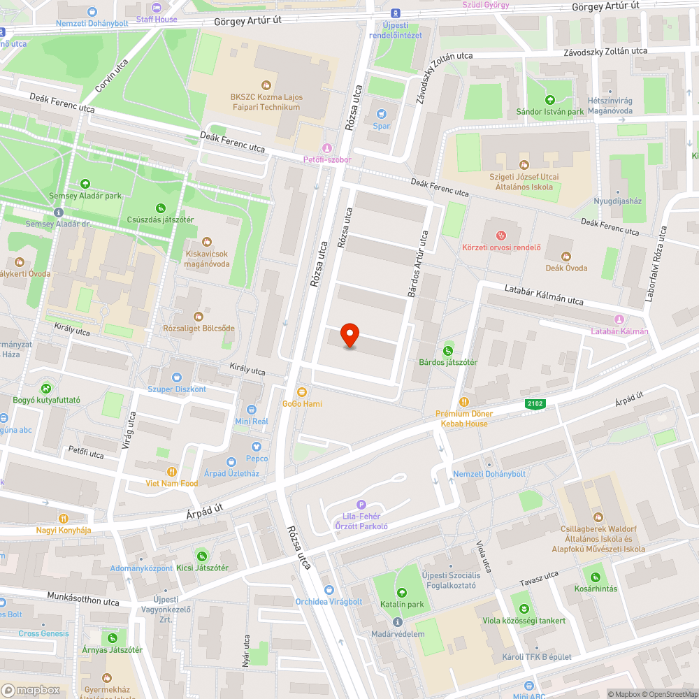 Lyukas fedlap bejelentés helye