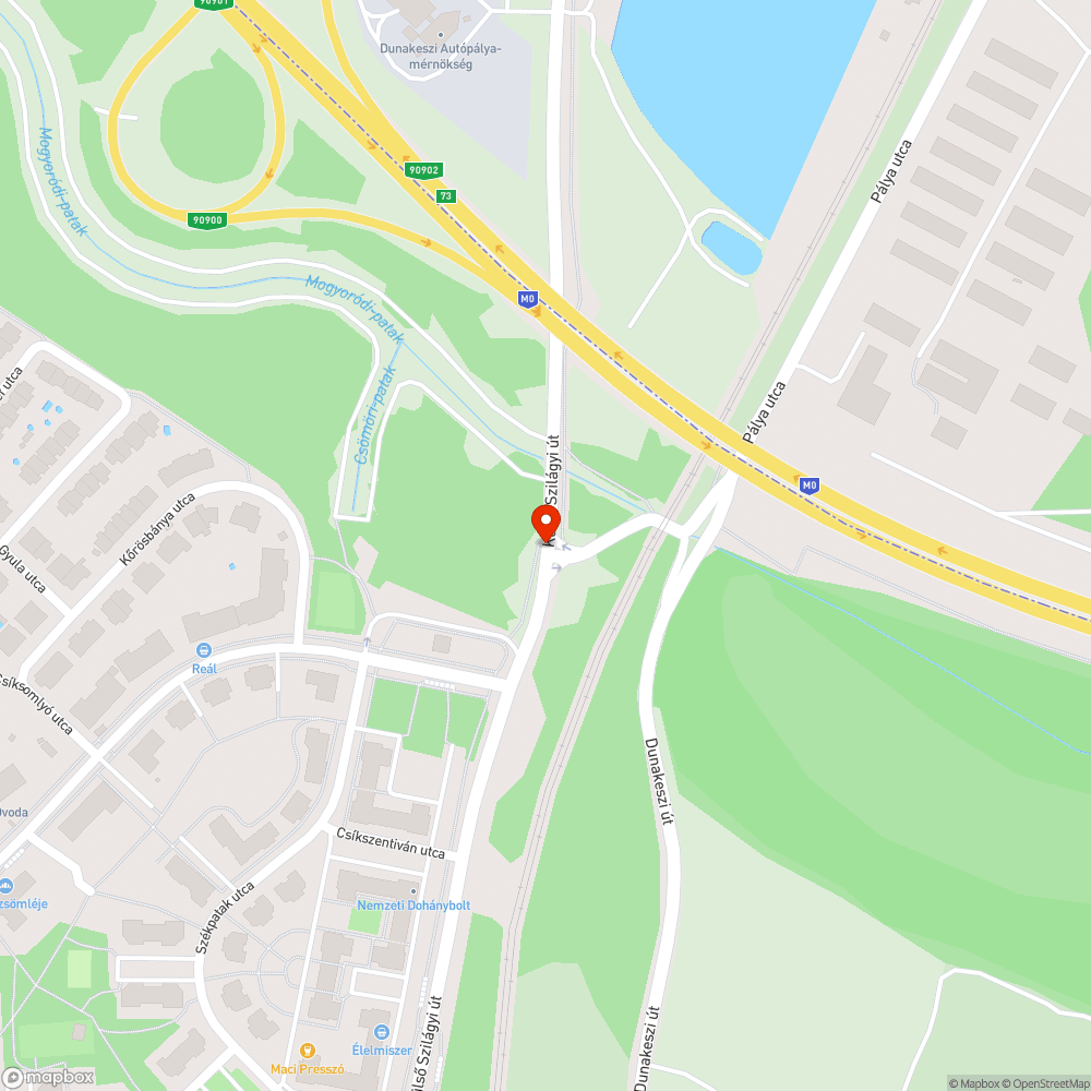 járdasziget helyett kanyarodósáv bejelentés helye