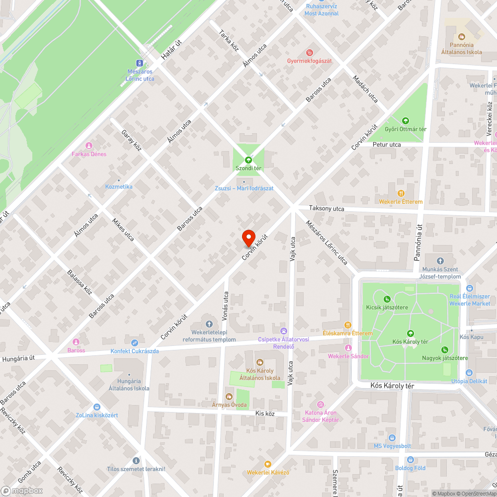 Szemét bejelentés helye