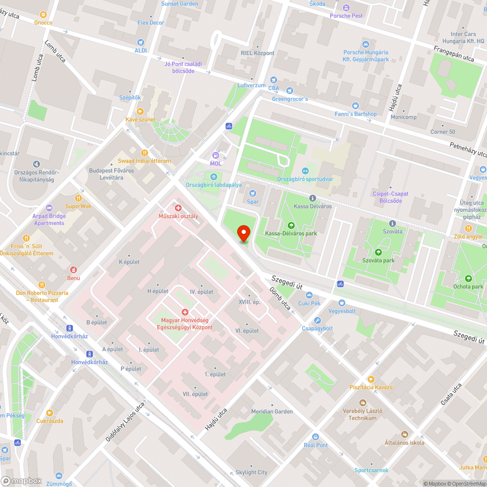 Kerékpárút űrszelvényébe belógó fa bejelentés helye