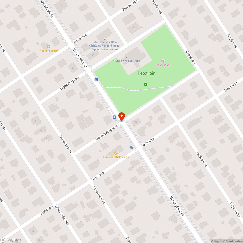 Buszmegálló járdája kritikán aluli. bejelentés helye