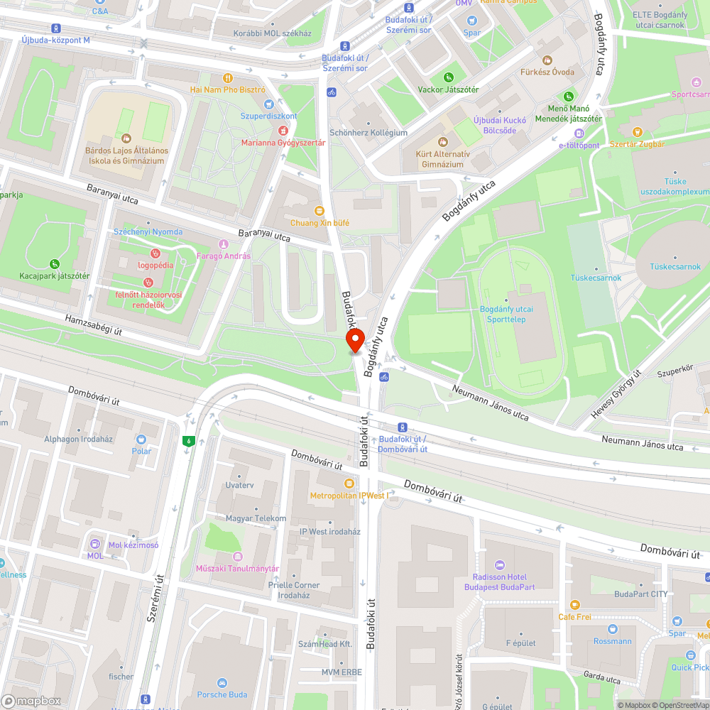 Túl keskeny kerékpárút bejelentés helye