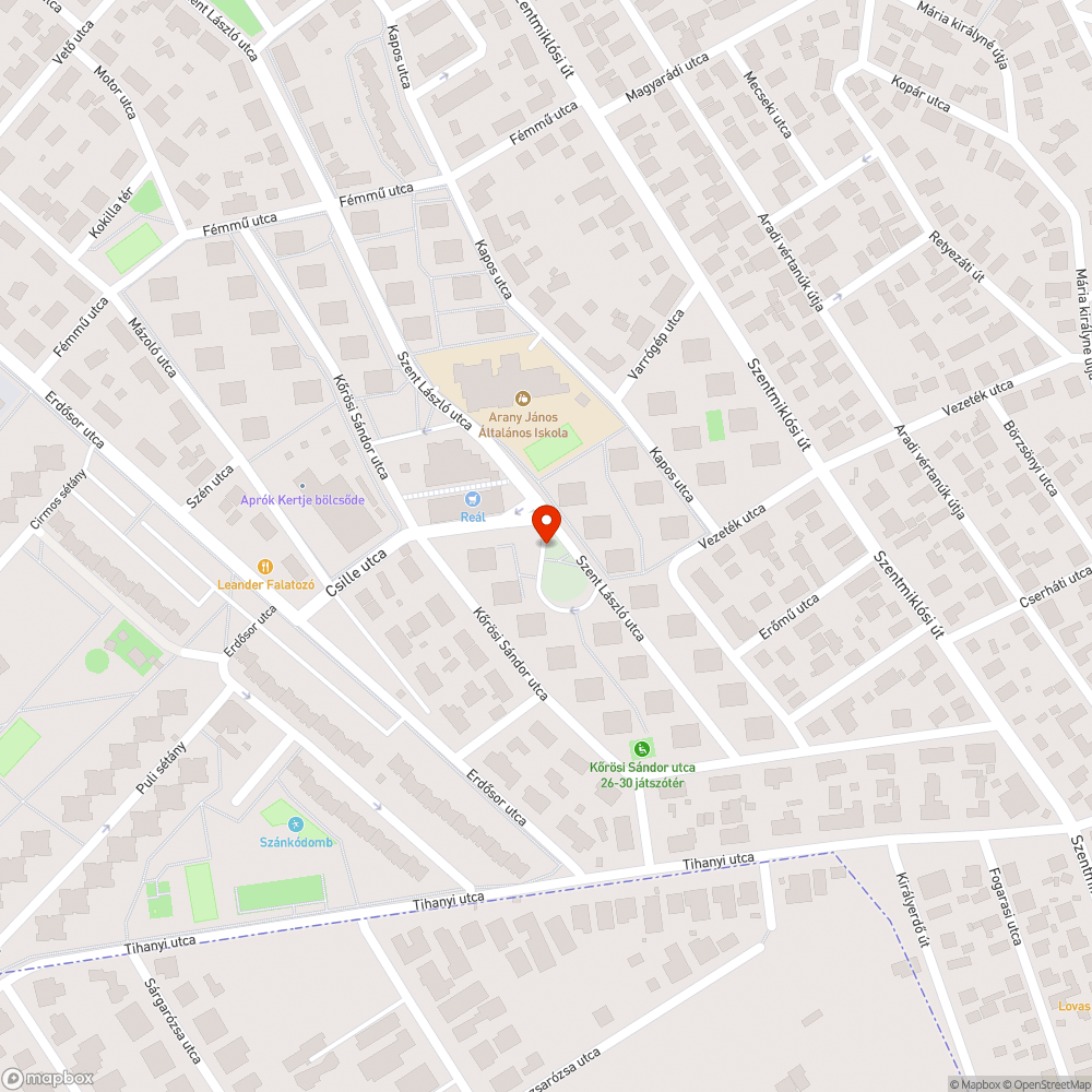 Utasváró és annak ülőhelye bejelentés helye