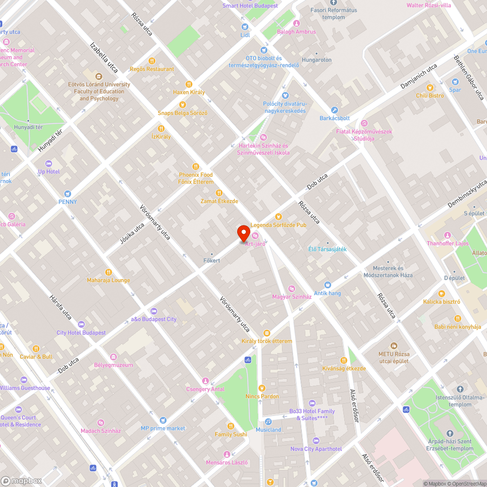 VII. Ker. Dob utca bejelentés helye