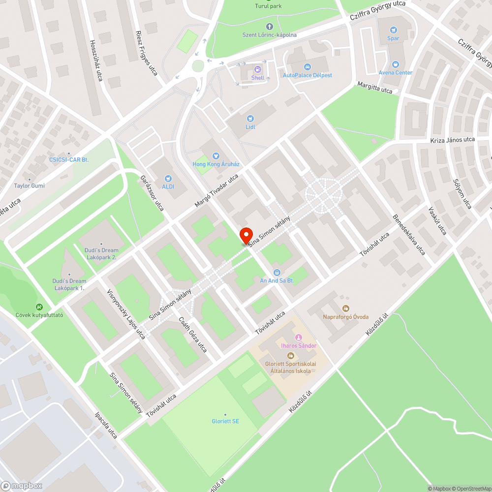 Kátyú bejelentés helye