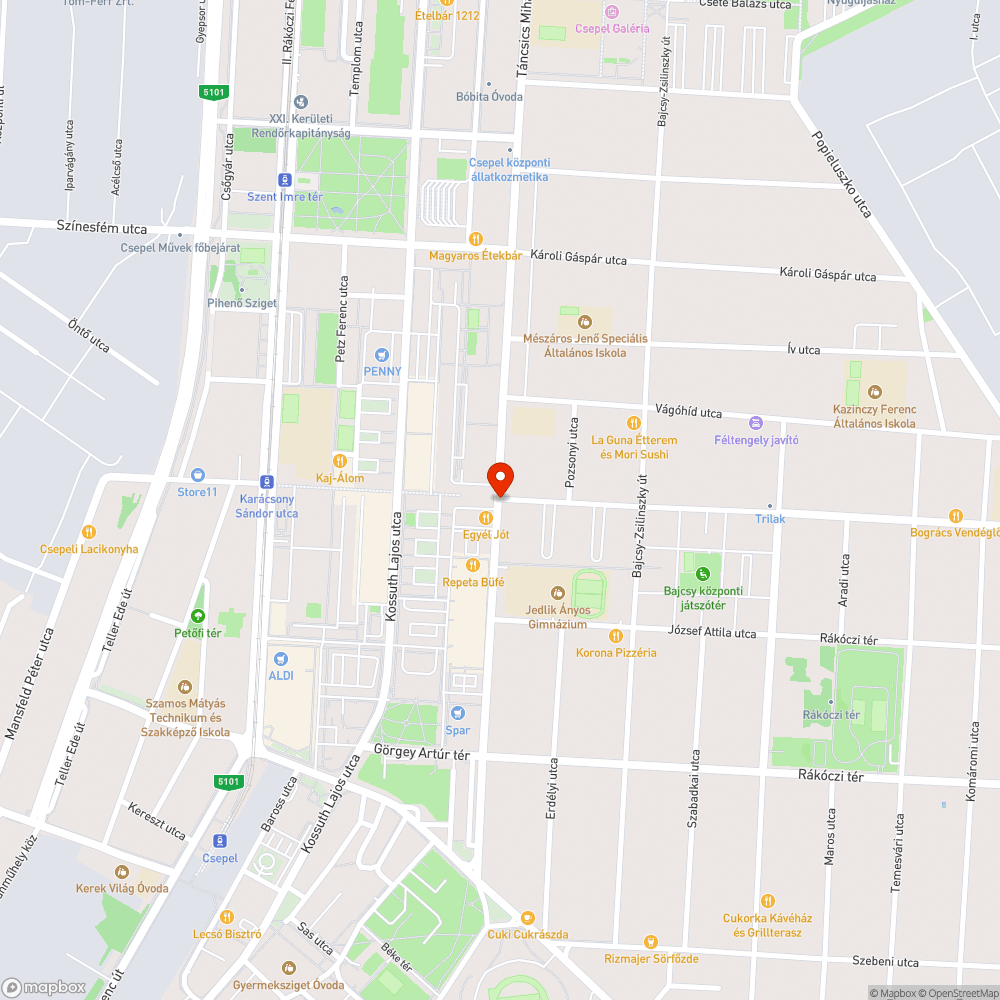 Lámpaoszlop csere során eltűnt tábla bejelentés helye