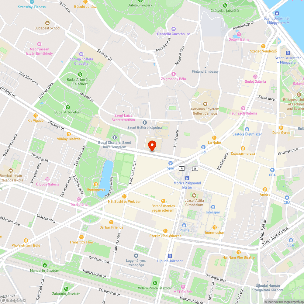 Sok kátyú és repedés a Villányi úton bejelentés helye