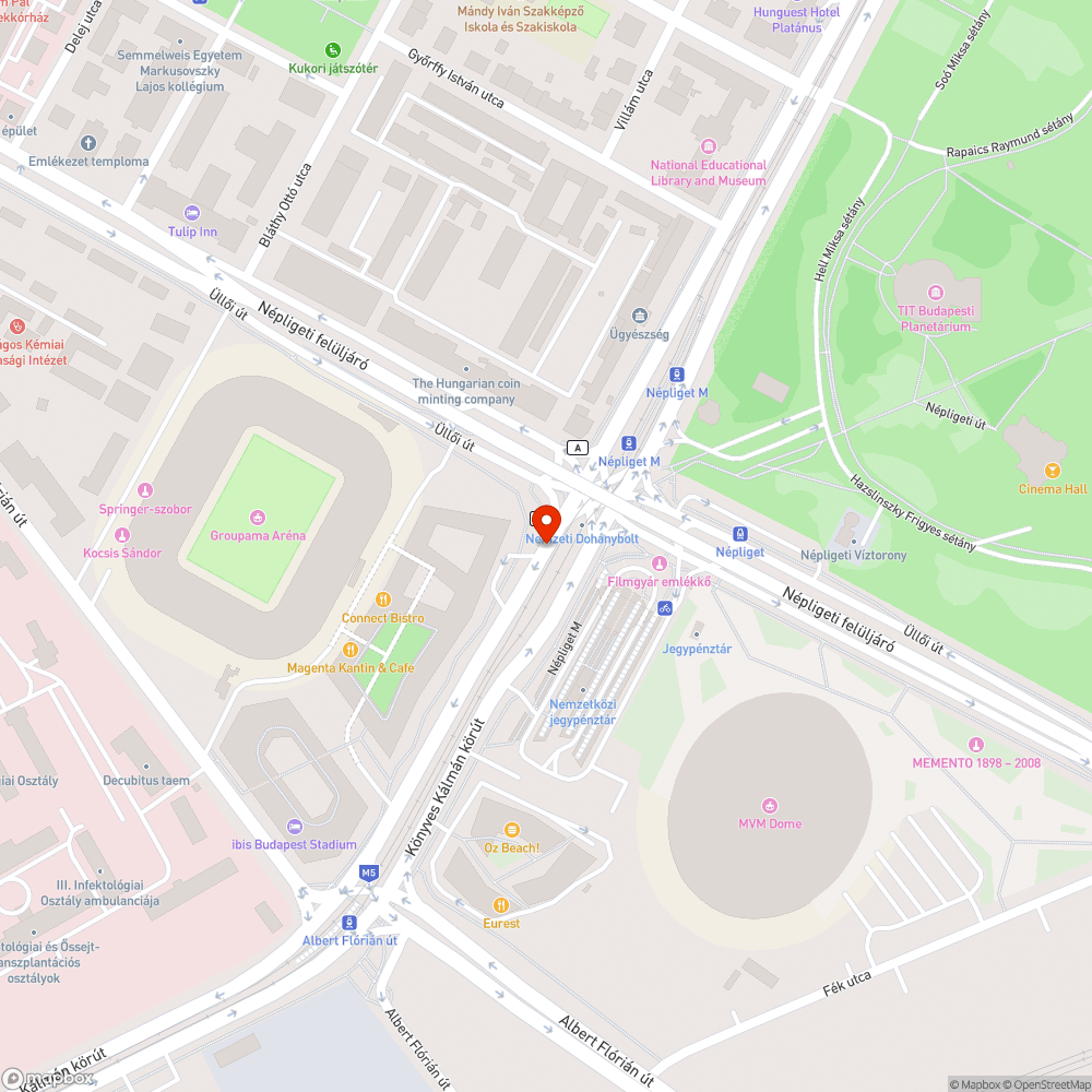 Járdán parkoló autó bejelentés helye