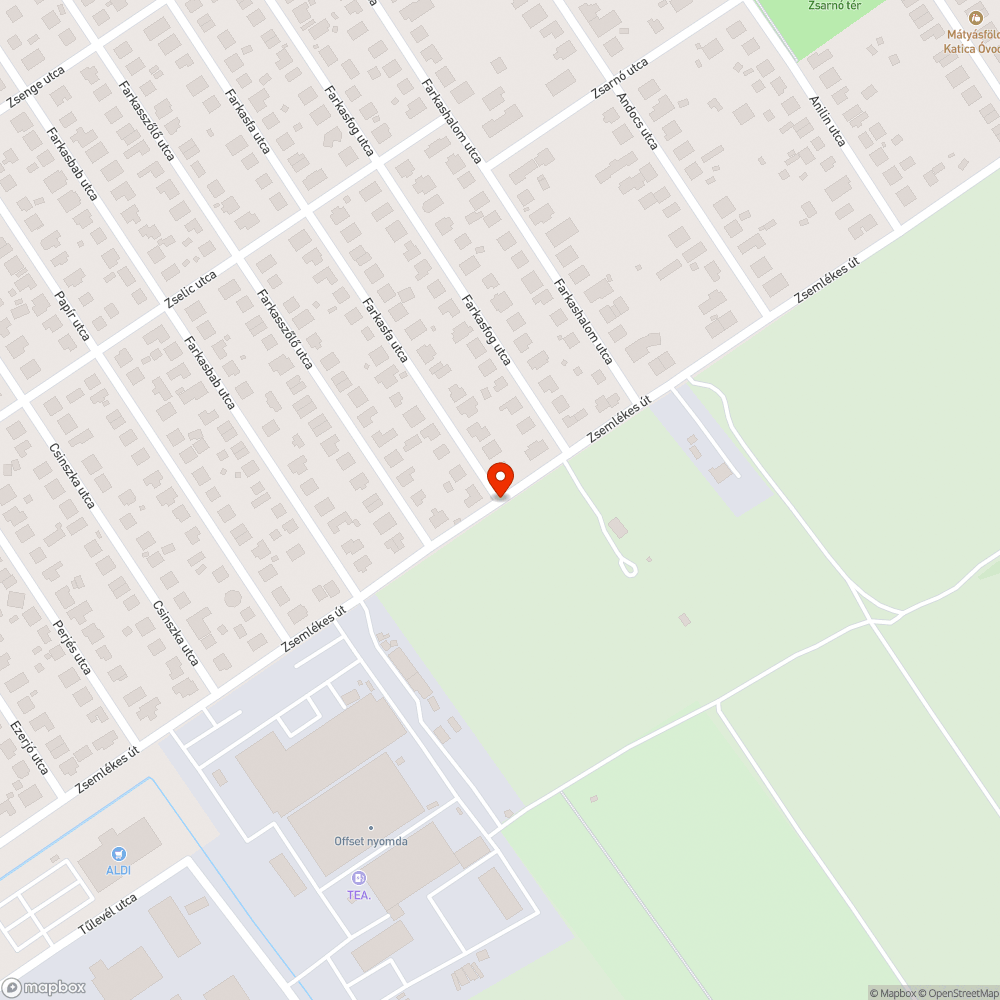 Zsemlyékes utca olyan, mint, egy tavakkal szabdalt ... bejelentés helye