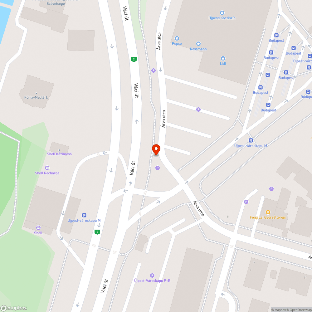 Pollerek a keskeny járda közepén bejelentés helye