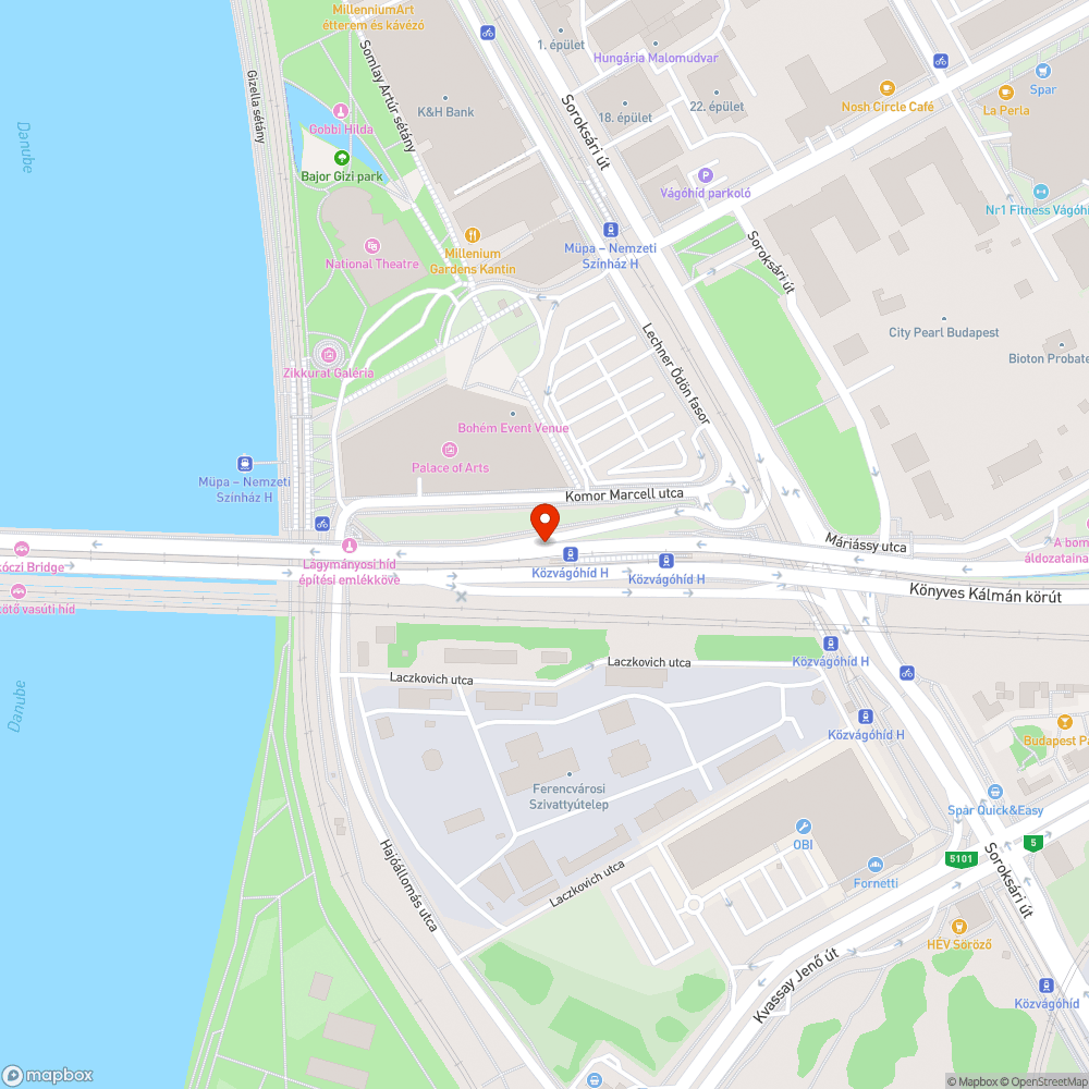 Műanyag kád darabja a Rákóczi híd pesti felhajtó bicikliúton bejelentés helye