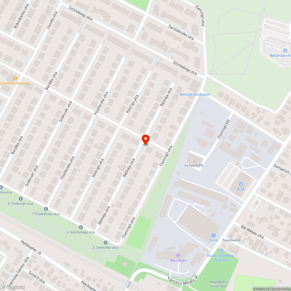 Hiányzó utcatábla bejelentés helye