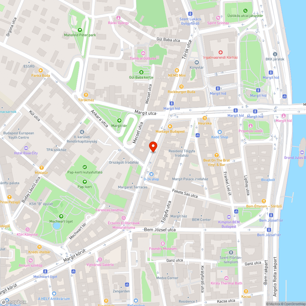 körúti aknácska bejelentés helye